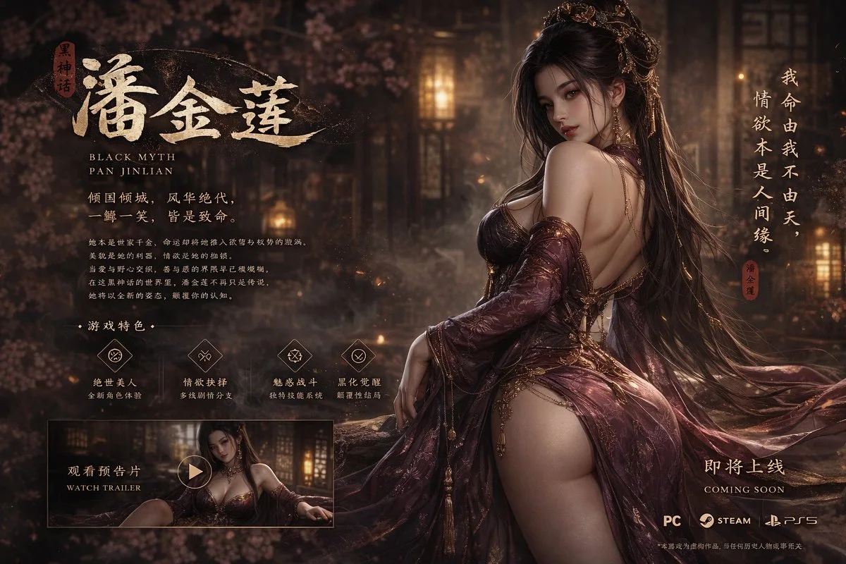 Black Myth: Pan Jinlian Game Cover sample image