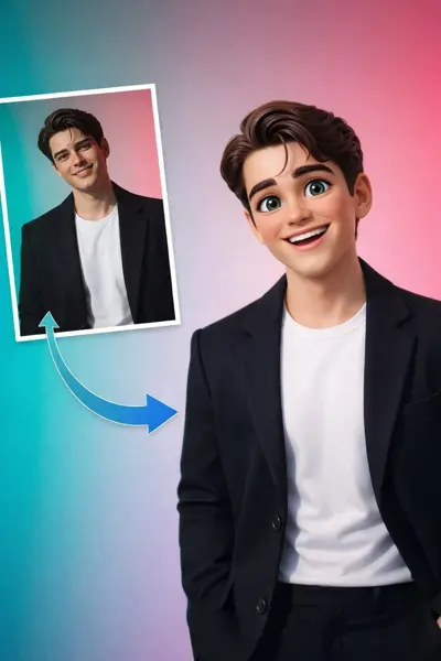 Pixar-Style Sunny Boy sample image