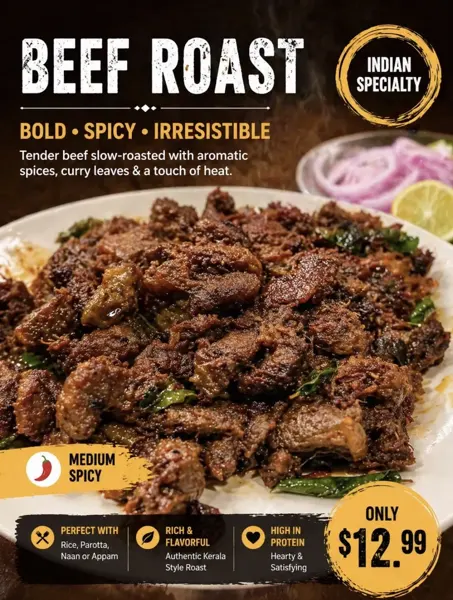 Indian Restaurant Menu Makeover Promo Image sample image