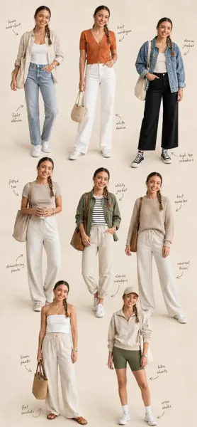 8 Daily Outfits Editorial Collage sample image