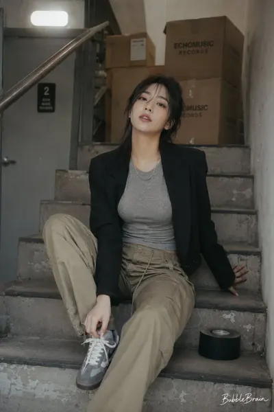 Record Label Stairwell Portrait sample image