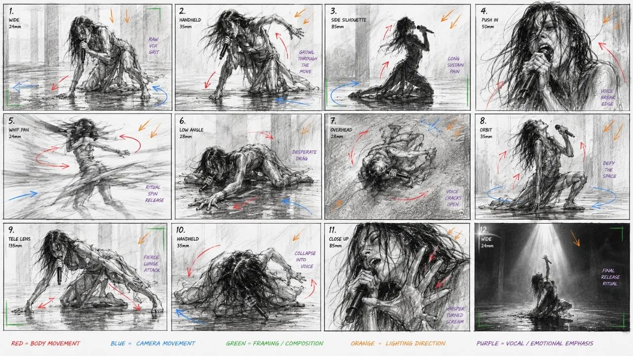 Contemporary Dance Live Storyboard sample image