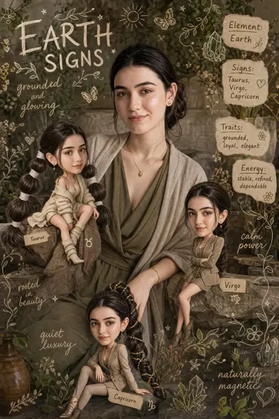 Earth Signs Character Scrapbook sample image