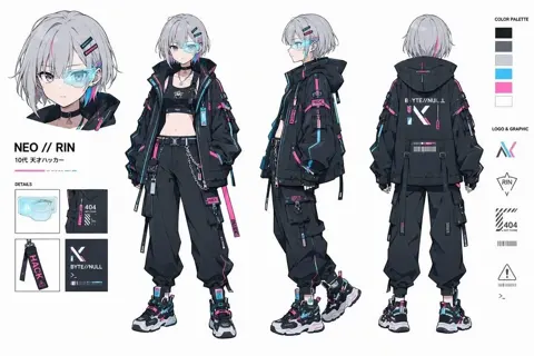 Cyber Hacker Character Sheet sample image