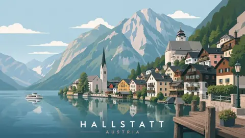 Four Cities Minimalist Travel Poster Series sample image