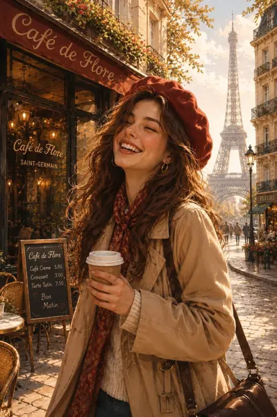 Paris Street Storybook Illustration sample image