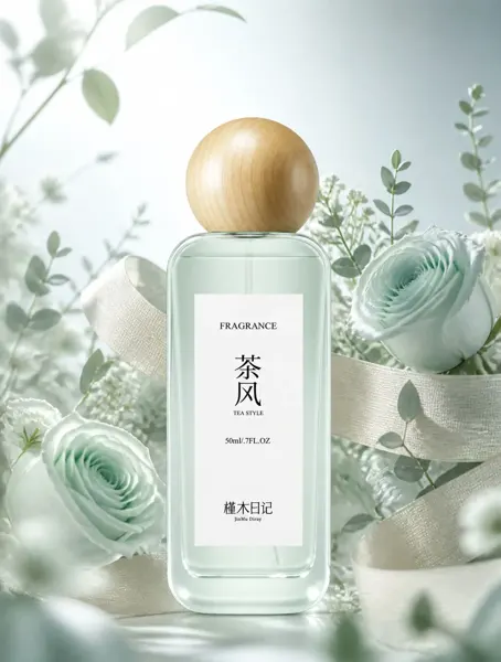 Mint Rose Perfume E-Commerce Image