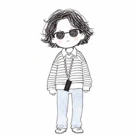 Hand-Drawn Doodle Fashion Character Illustration sample image