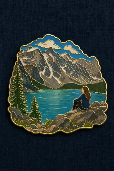 Travel Souvenir Enamel Pin sample image